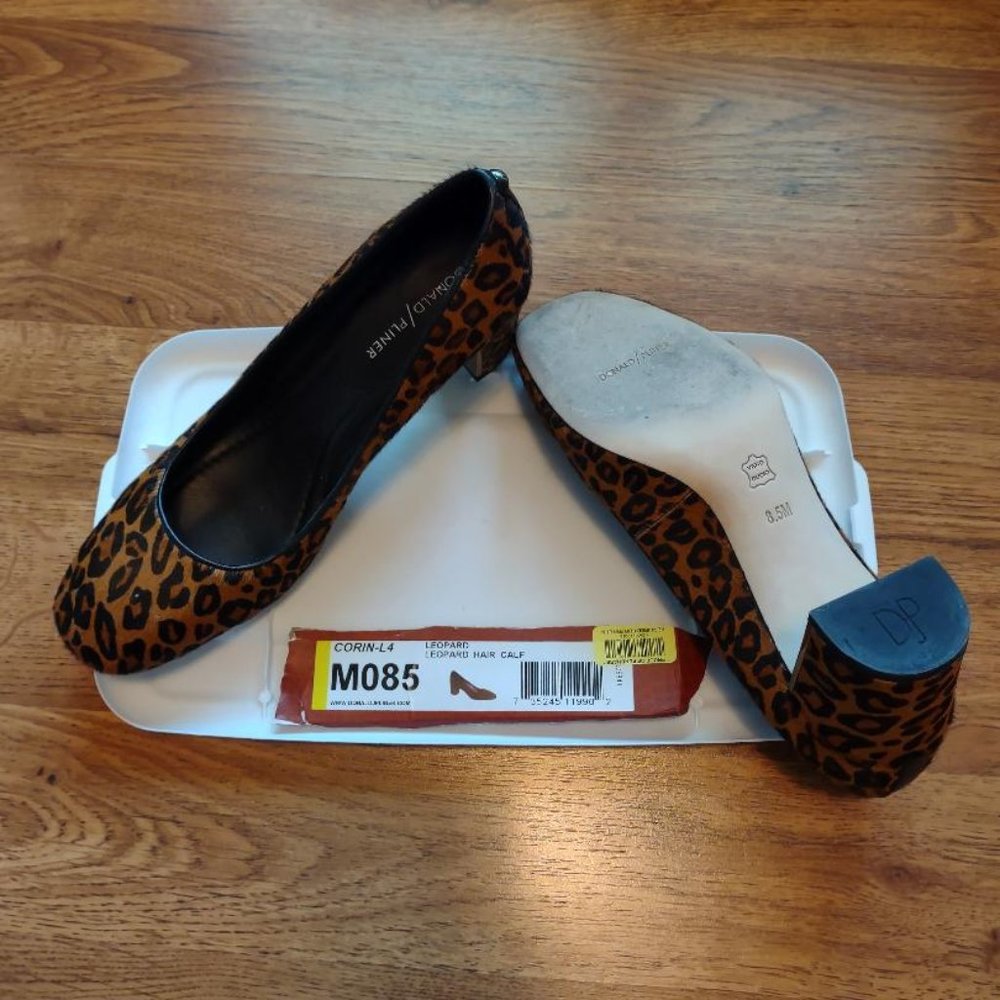 Donald Pliner Suede Shoes with Block Heel